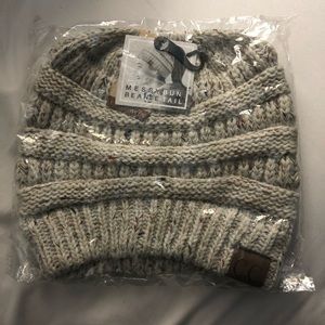 Messy Bun Beanie